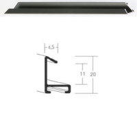 Listwa 217 154 szary szczotkowany cena za mb