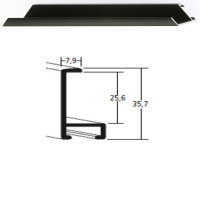Listwa 22 021 czarny mat cena za mb