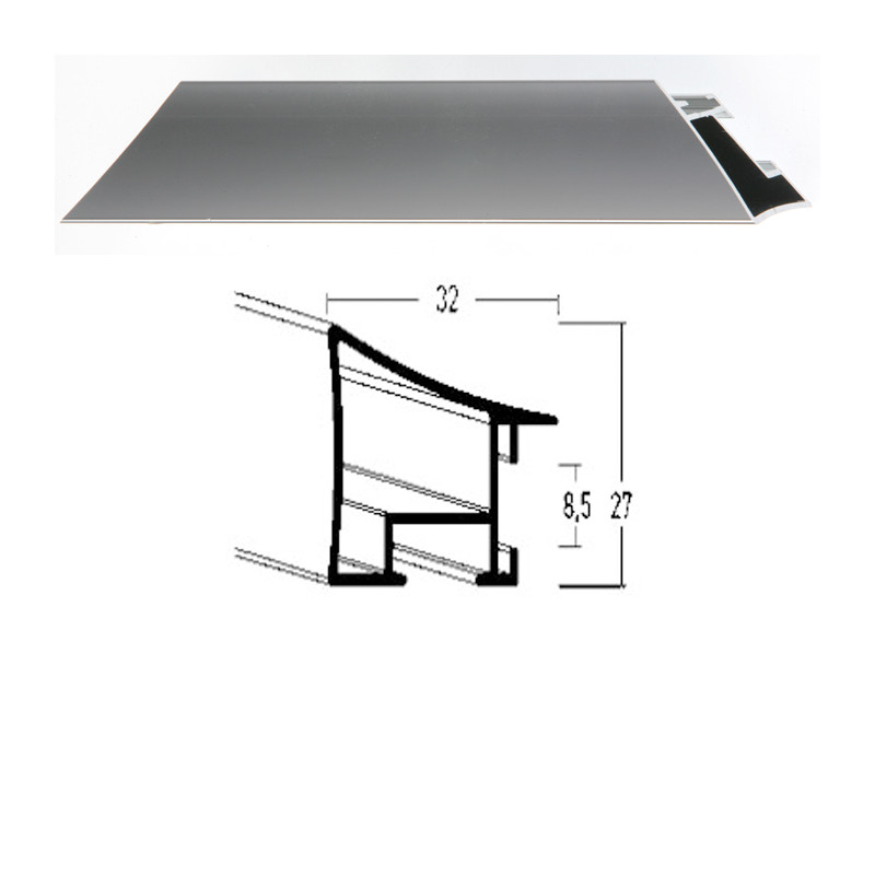 Listwa 225 003 srebrny połysk cena za mb
