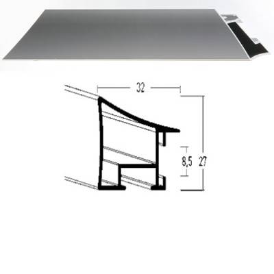 Listwa 225 003 srebrny połysk cena za mb
