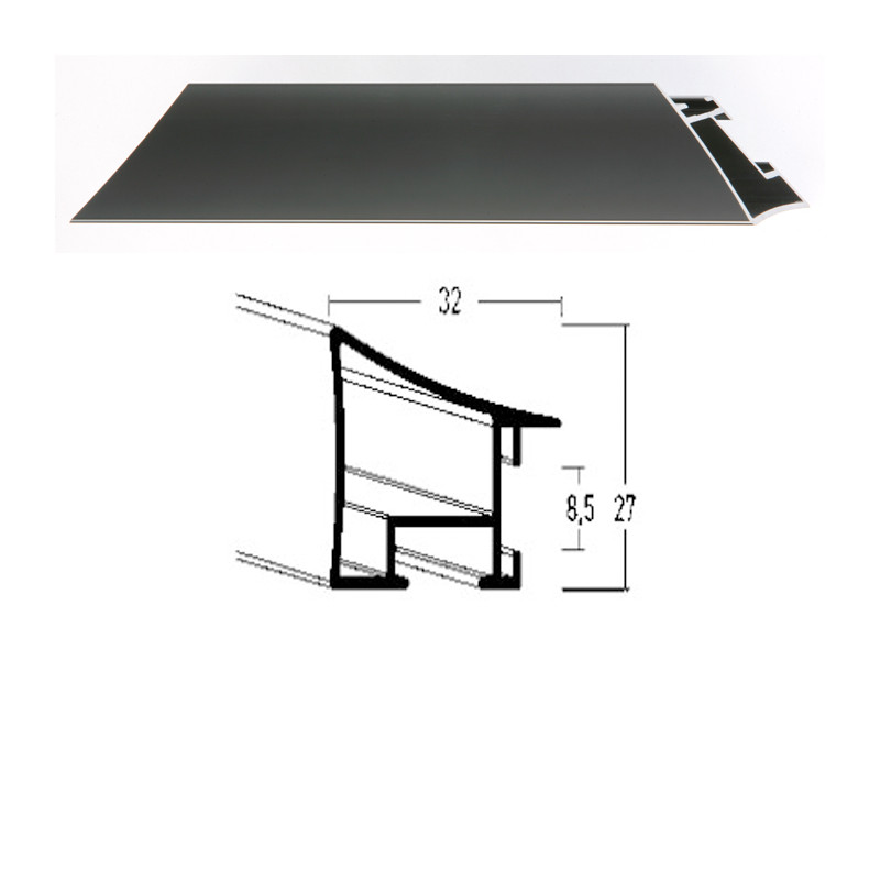 Listwa 225 006 kontrastowy szary cena za mb