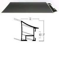 Listwa 225 006 kontrastowy szary cena za mb