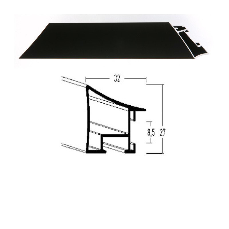 Listwa 225 016 czarny połysk cena za mb