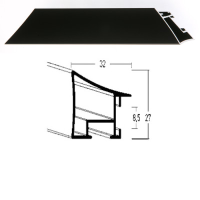 Listwa 225 016 czarny połysk cena za mb