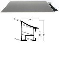Listwa 225 218 srebrny szczotkowany cena za mb