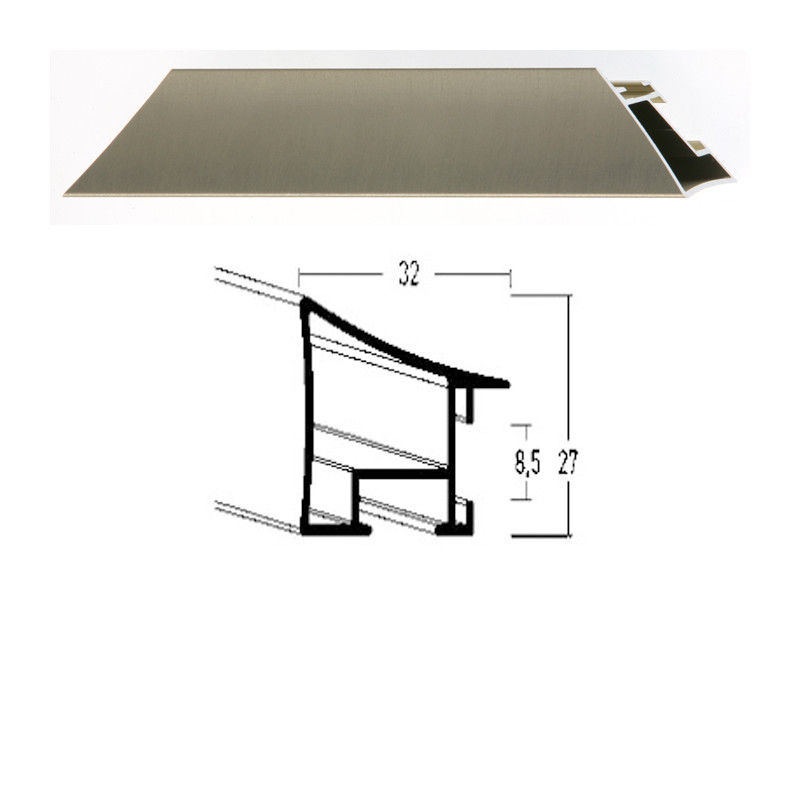 Listwa 225 219 jasne złoto szczotkowane cena za mb