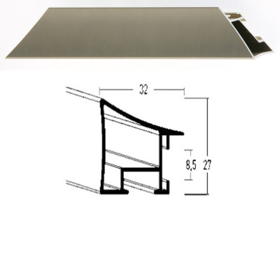 Listwa 225 219 jasne złoto szczotkowane cena za mb