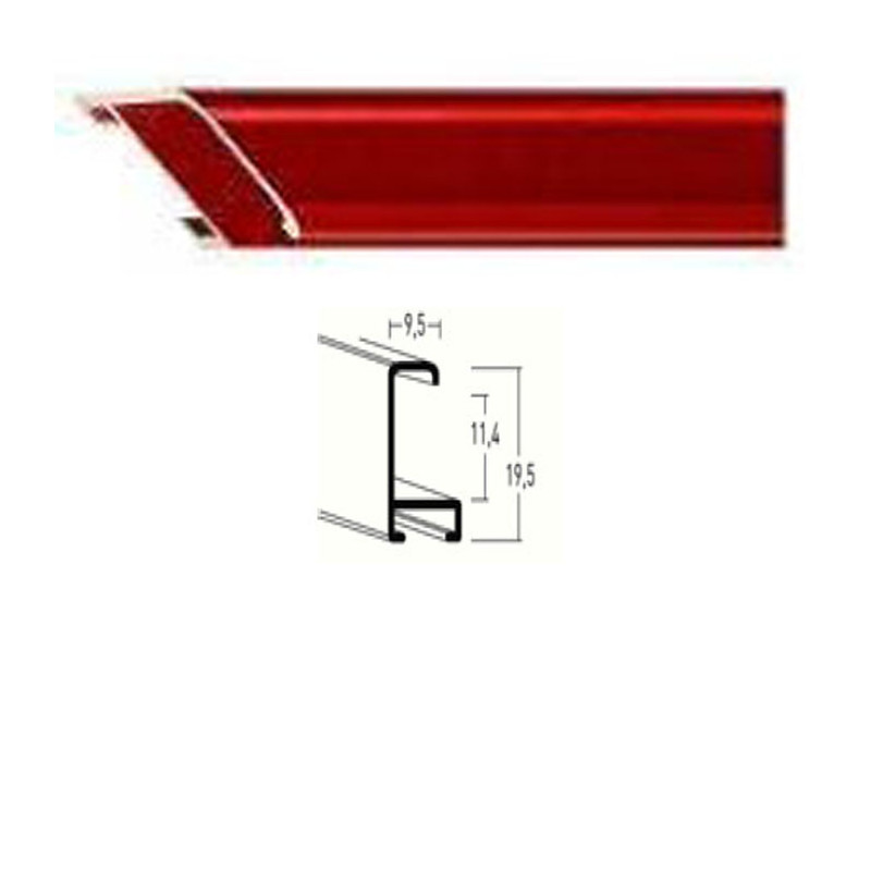 Listwa 269 210 czerwony szczotkowany cena za mb