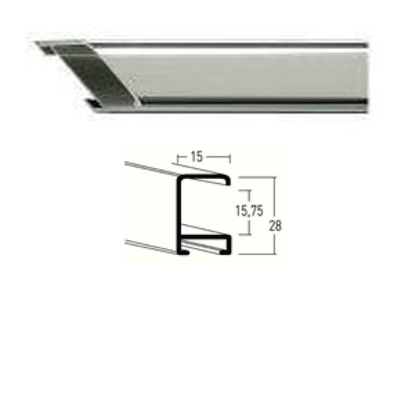 Listwa 270 003 srebrny połysk cena za mb