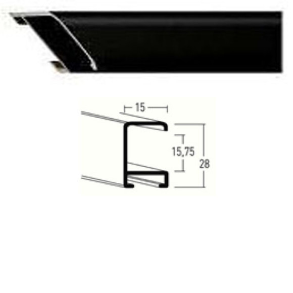 Listwa 270 021 czarny mat cena za mb