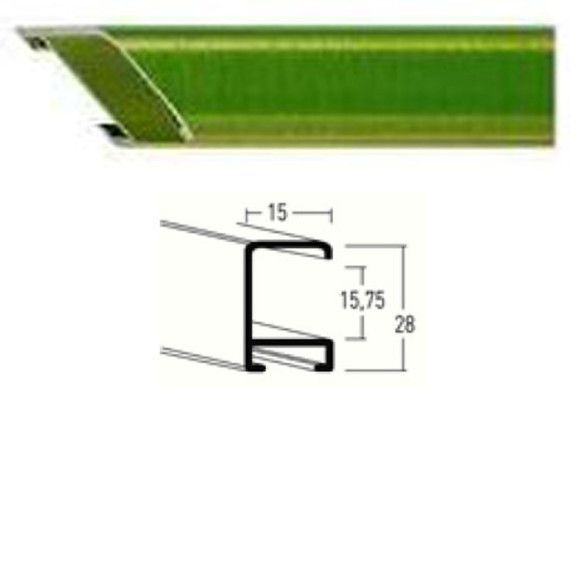 Listwa 270 207 szczotkowany szmaragd cena za mb