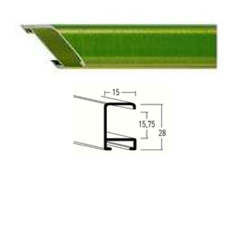 Listwa 270 207 szczotkowany szmaragd cena za mb