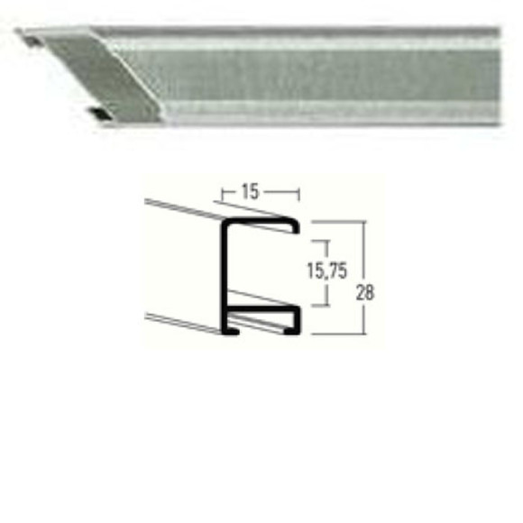 Listwa 270 218 srebrny szczotkowany cena za mb