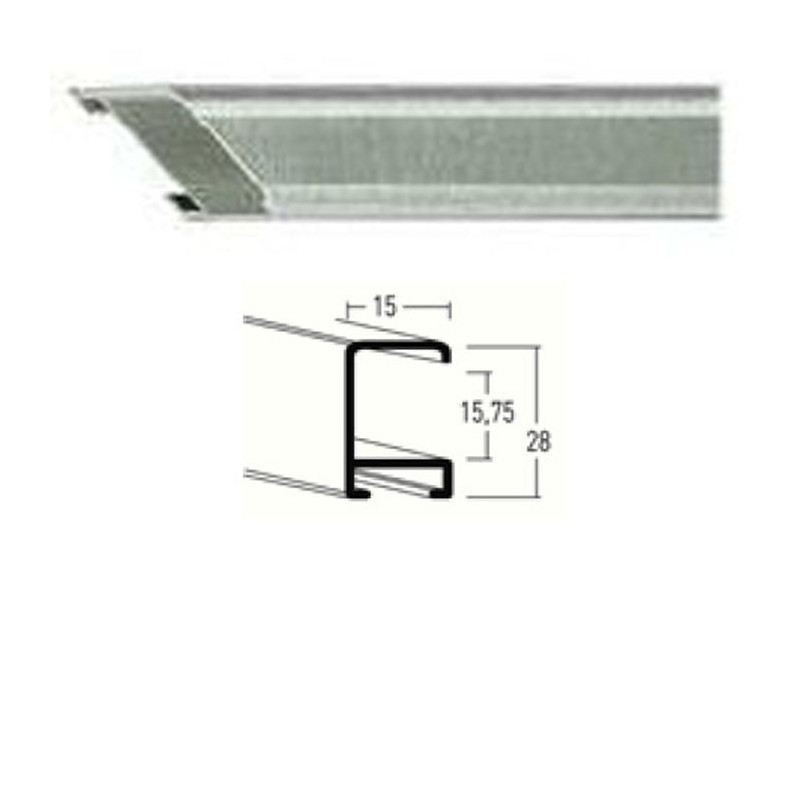 Listwa 270 218 srebrny szczotkowany cena za mb