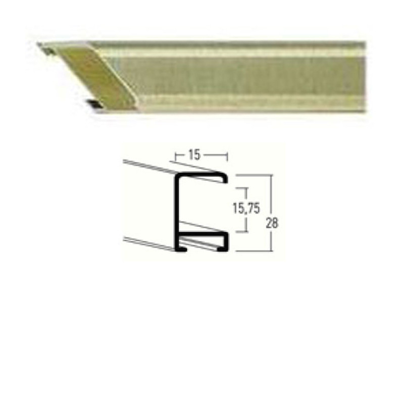 Listwa 270 219 jasne złoto szczotkowane cena za mb