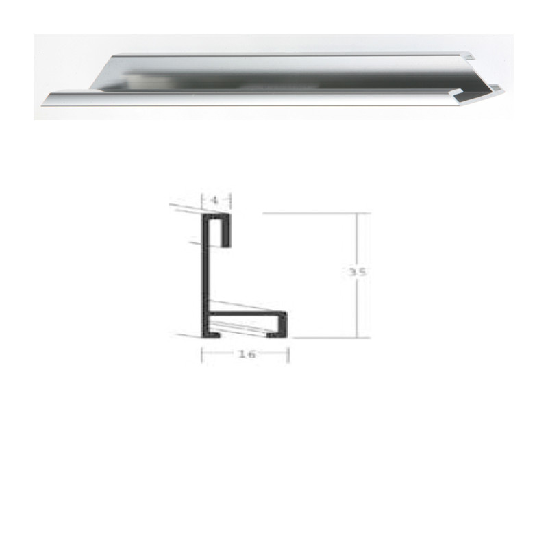 Listwa 34 003 srebrny połysk cena za mb