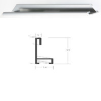 Listwa 34 003 srebrny połysk cena za mb