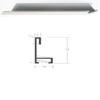 Listwa 34 004 srebrny mat cena za mb