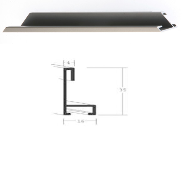 Listwa 34 017 szare srebro cena za mb