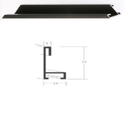 Listwa 34 250 czarny mat cena za mb