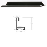 Listwa 34 250 czarny mat cena za mb