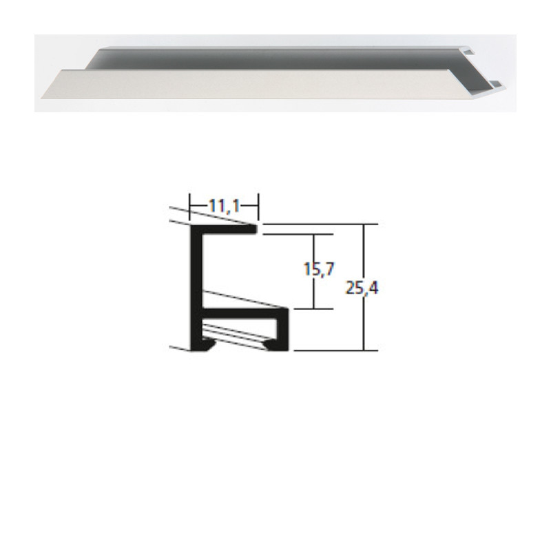 Listwa 50 004 srebrny mat cena za mb