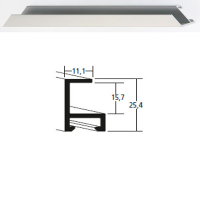 Listwa 50 004 srebrny mat cena za mb