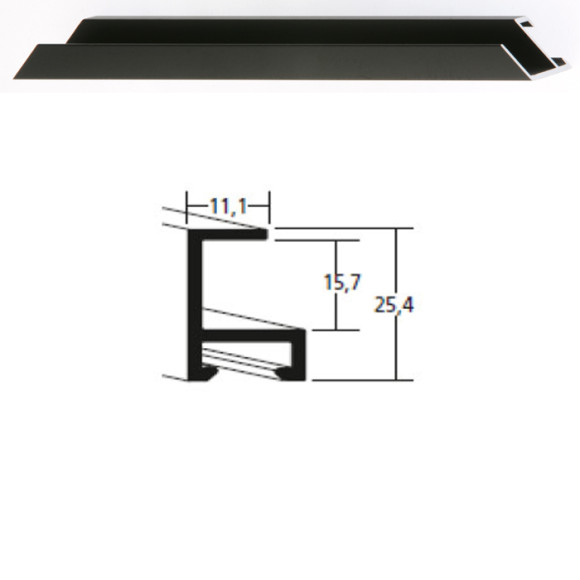 Listwa 50 021 czarny mat cena za mb
