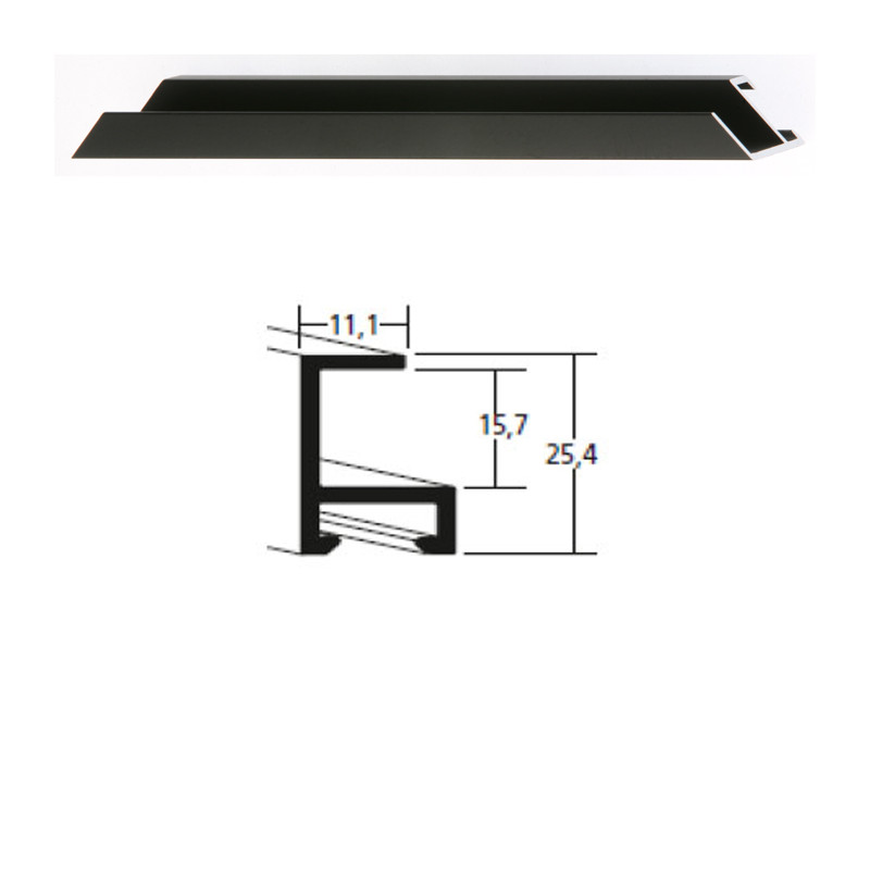 Listwa 50 021 czarny mat cena za mb