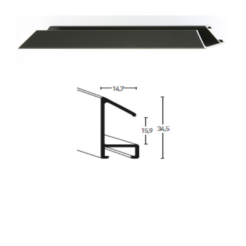Listwa 51 154 szary szczotkowane cena za mb