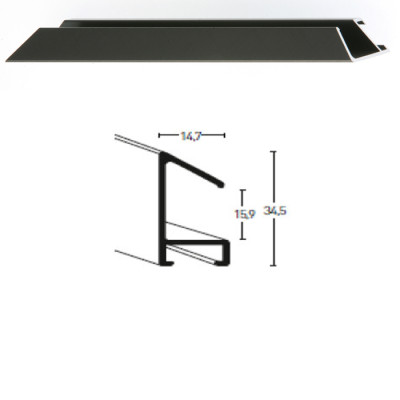 Listwa 51 154 szary szczotkowane cena za mb