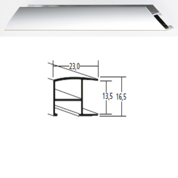 Listwa 62 003 srebrny połysk cena za mb