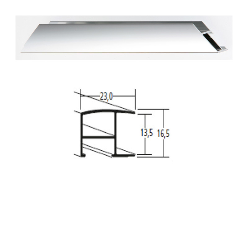 Listwa 62 003 srebrny połysk cena za mb