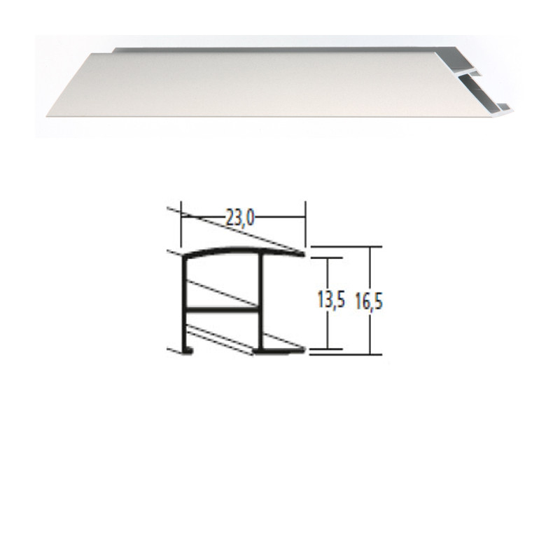 Listwa 62 004 srebrny mat cena za mb