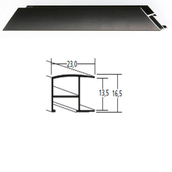 Listwa 62 016 czarny połysk cena za mb