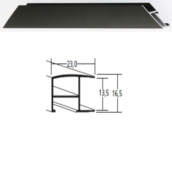 Listwa 62 021 czarny mat cena za mb
