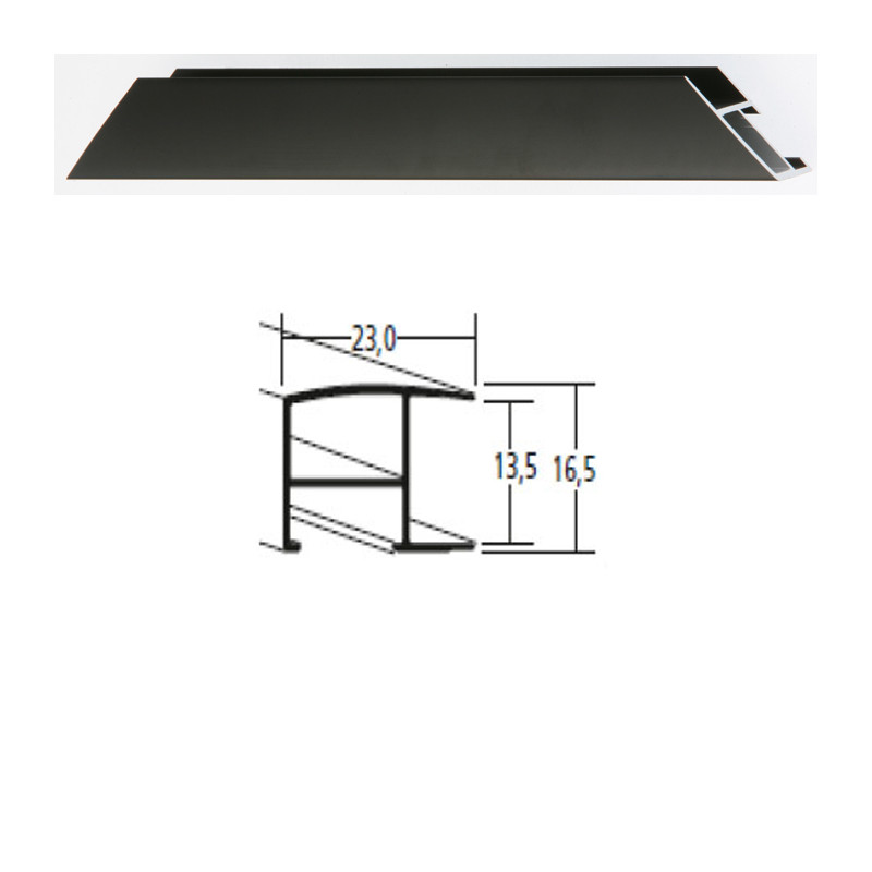 Listwa 62 021 czarny mat cena za mb