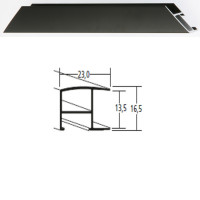 Listwa 62 021 czarny mat cena za mb