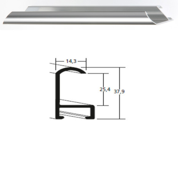 Listwa 71 003 srebrny połysk cena za mb