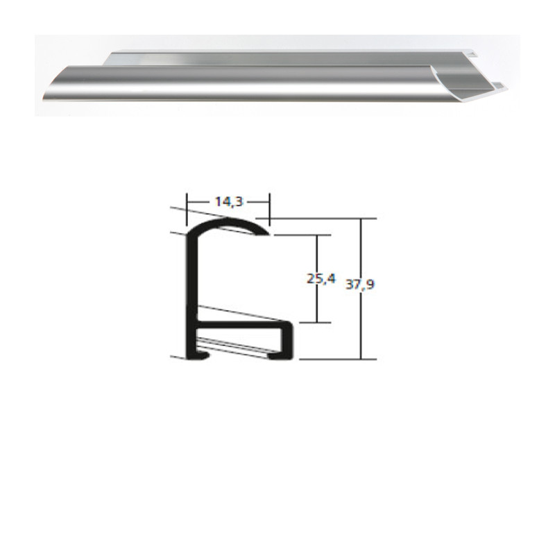 Listwa 71 003 srebrny połysk cena za mb