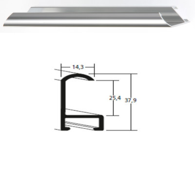 Listwa 71 003 srebrny połysk cena za mb