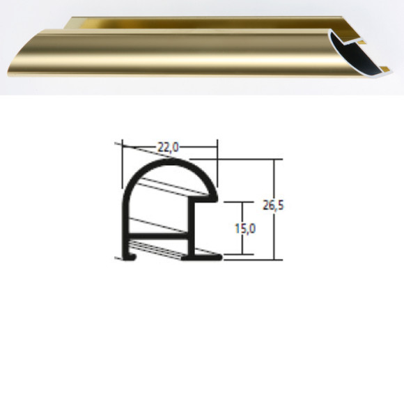 Listwa 75 001 złoty połysk cena za mb