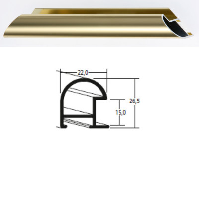 Listwa 75 001 złoty połysk cena za mb