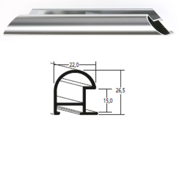 Listwa 75 003 srebrny połysk cena za mb